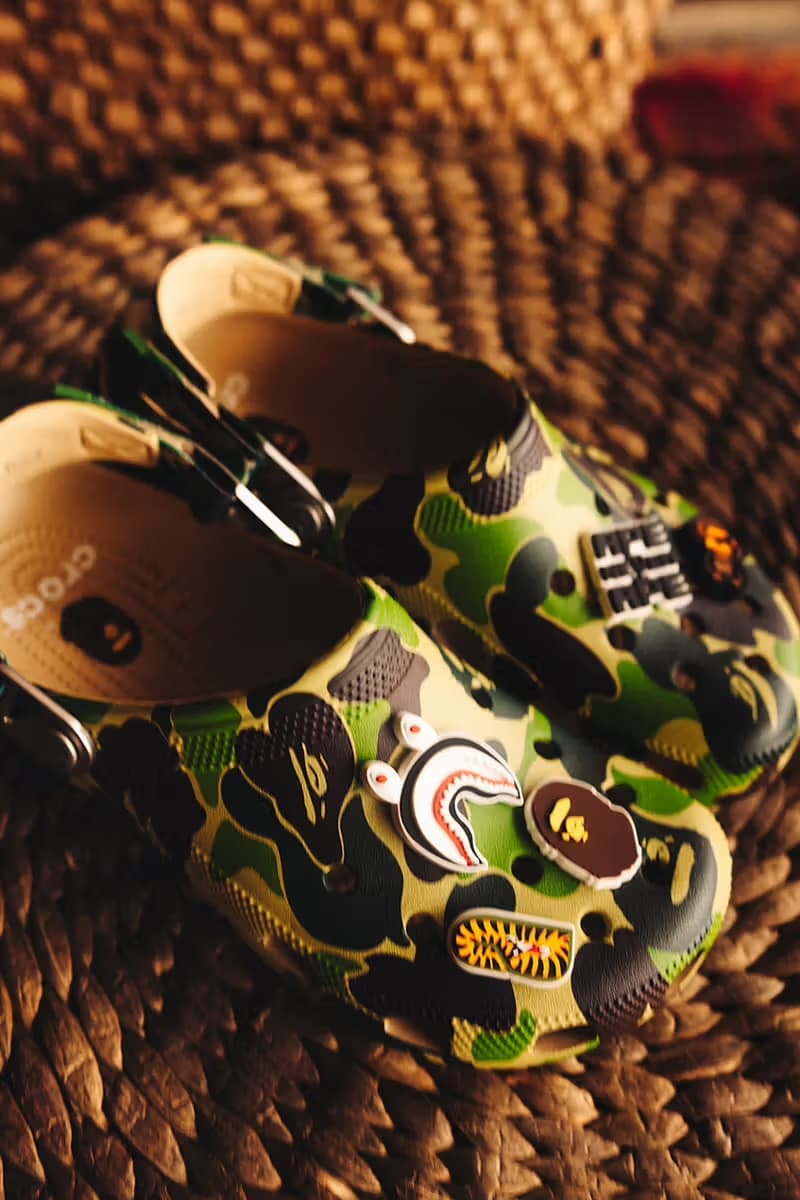 BAPE x Crocs Classic Clog 最新联名系列「ABC Camo」登场