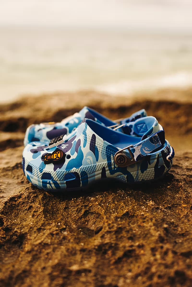 BAPE x Crocs Classic Clog 最新联名系列「ABC Camo」登场