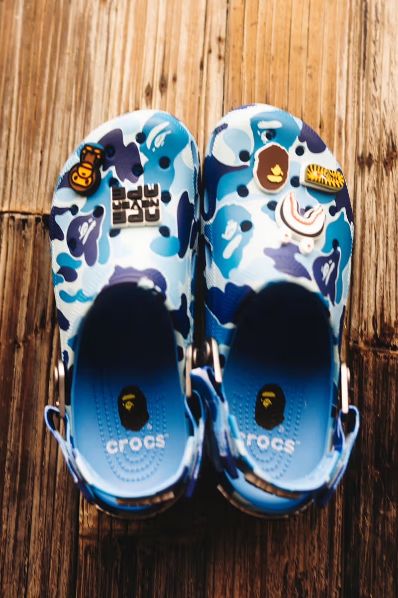 BAPE x Crocs Classic Clog 最新联名系列「ABC Camo」登场
