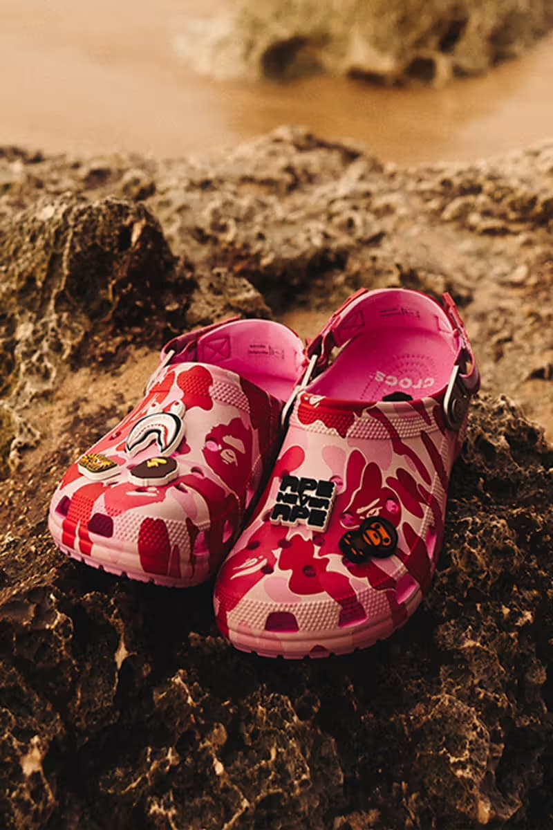 BAPE x Crocs Classic Clog 最新联名系列「ABC Camo」登场