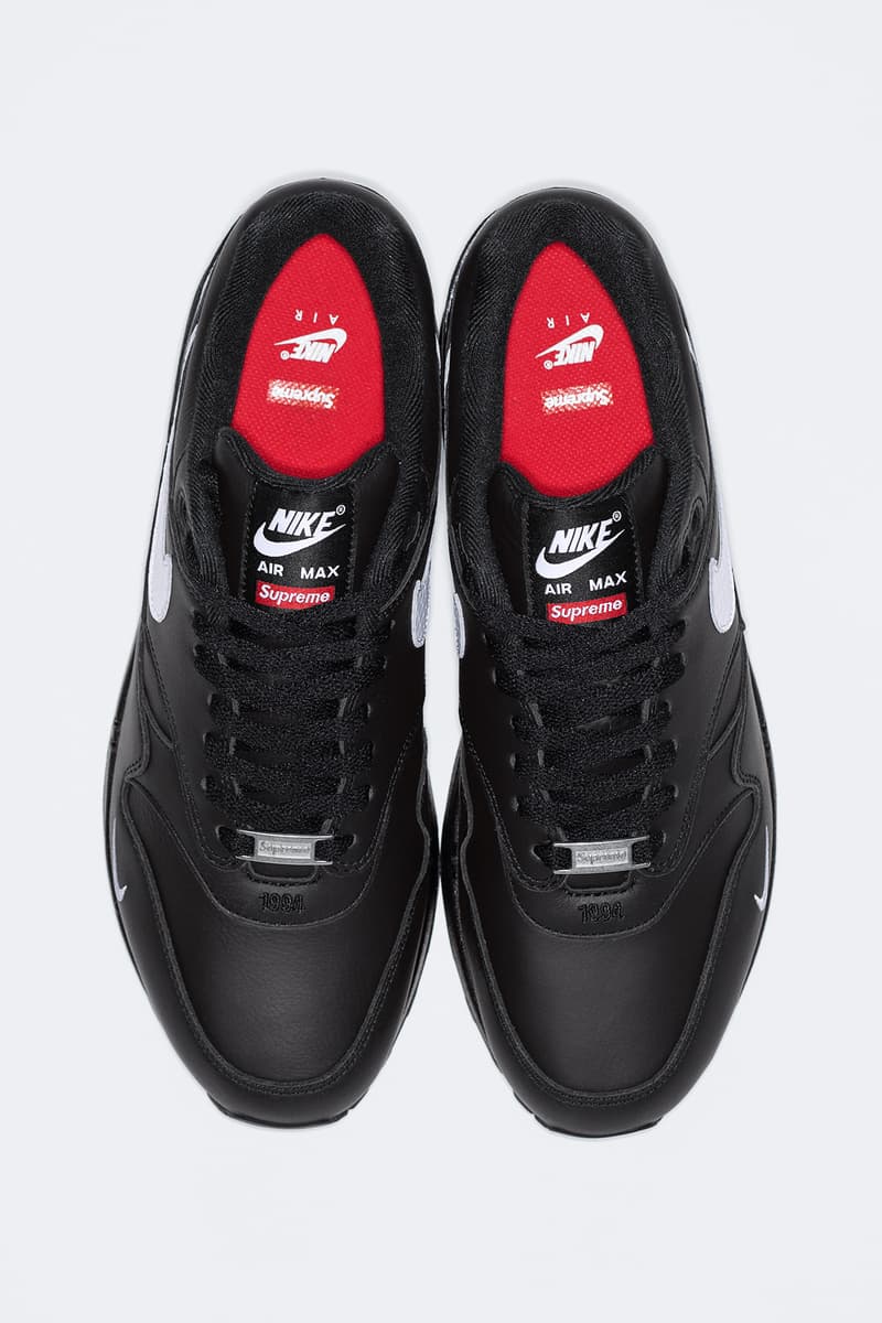 Supreme x Nike Air Max 1 2025 春季联名系列鞋款发布