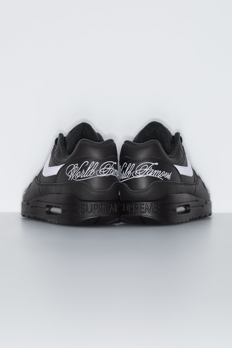 Supreme x Nike Air Max 1 2025 春季联名系列鞋款发布
