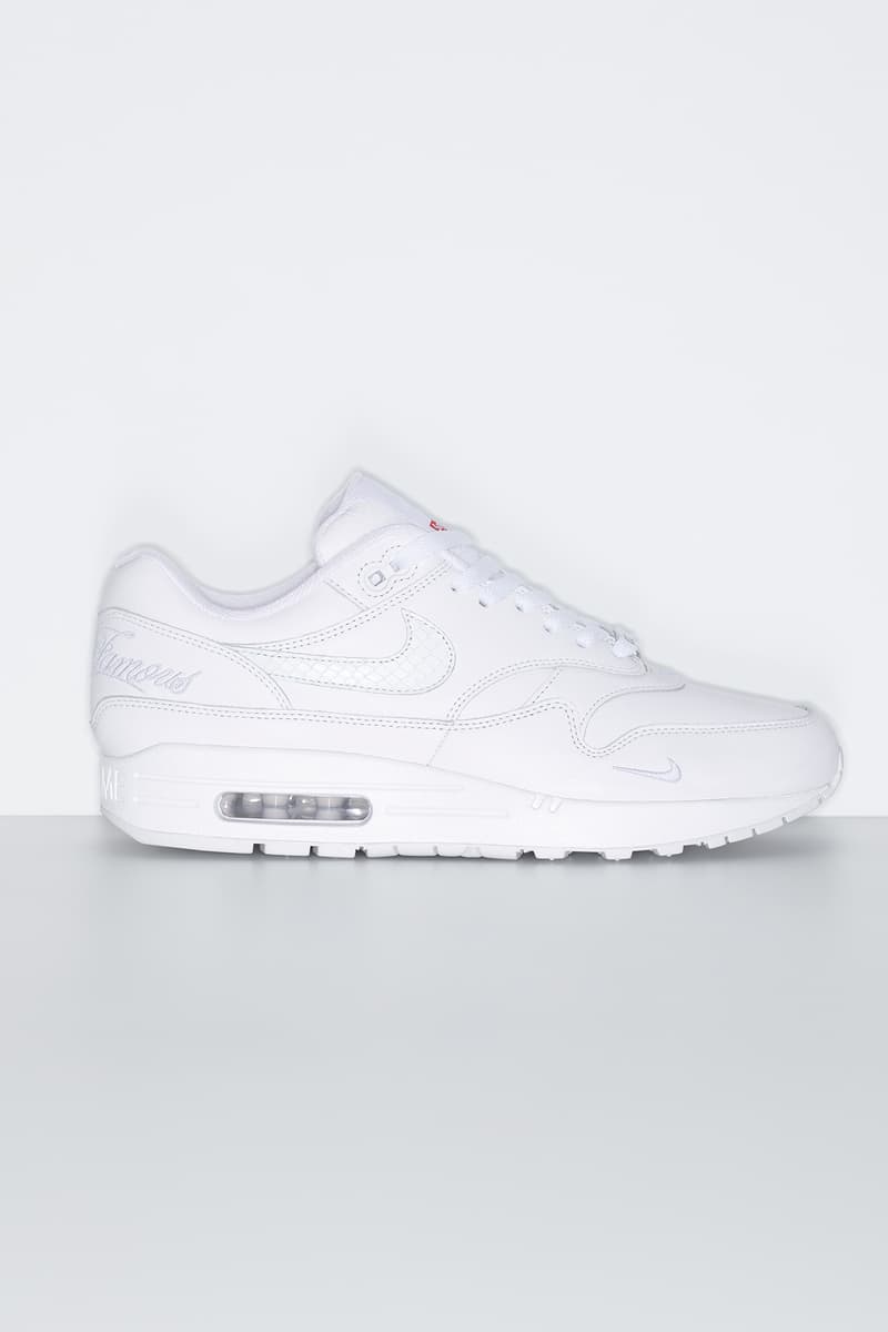 Supreme x Nike Air Max 1 2025 春季联名系列鞋款发布