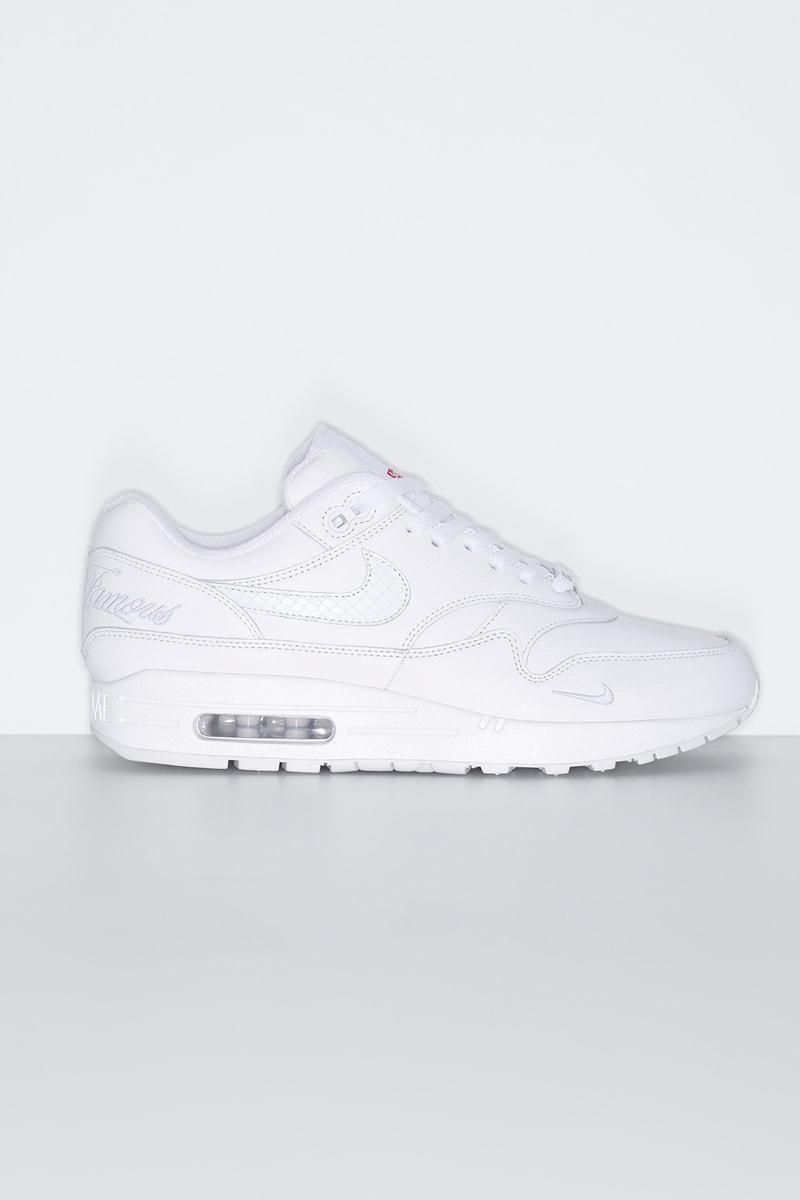 Supreme x Nike Air Max 1 2025 春季联名系列鞋款发布