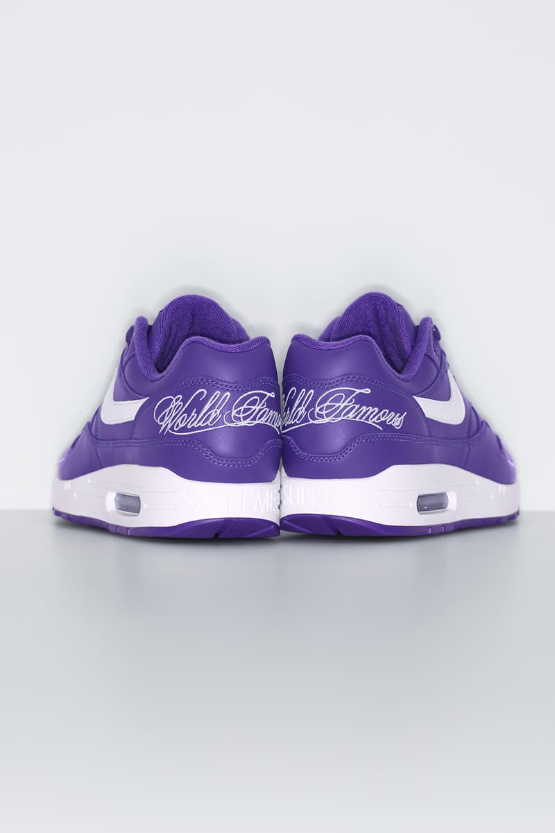 Supreme x Nike Air Max 1 2025 春季联名系列鞋款发布