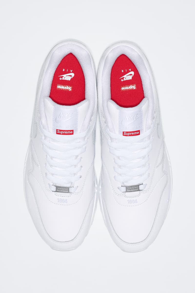 Supreme x Nike Air Max 1 2025 春季联名系列鞋款发布