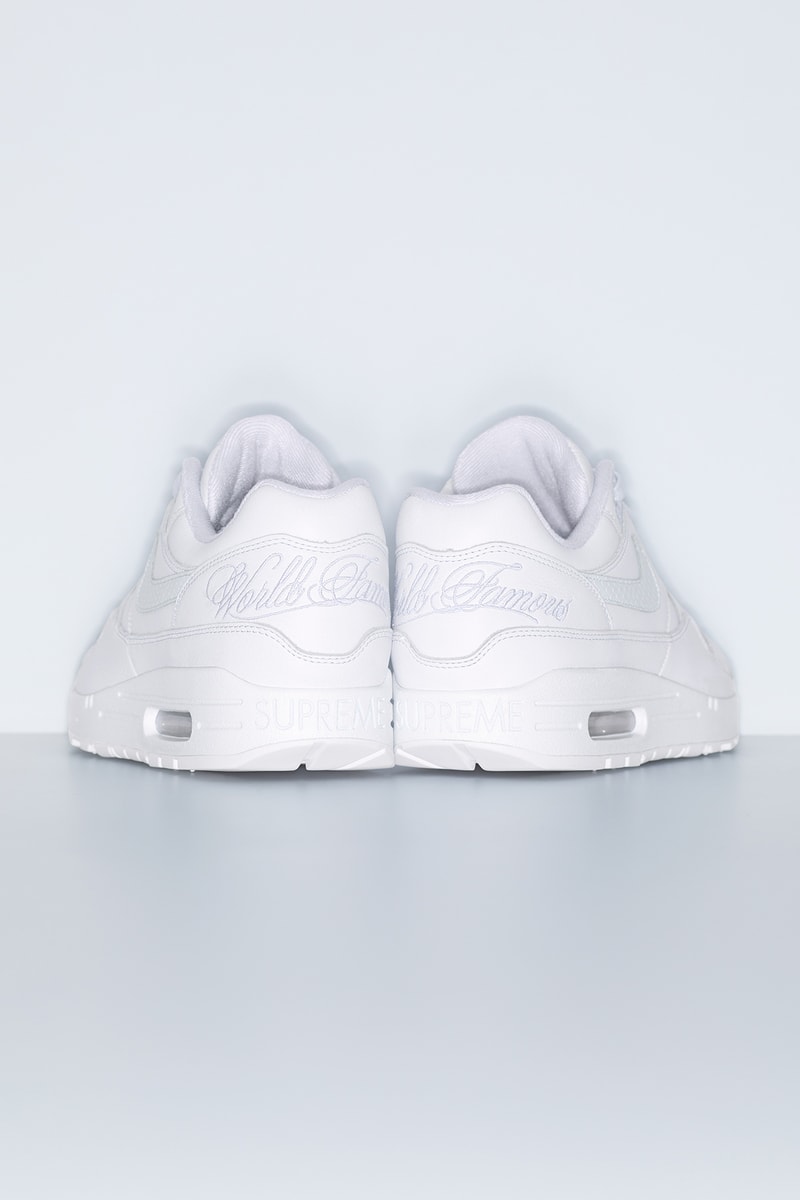 Supreme x Nike Air Max 1 2025 春季联名系列鞋款发布