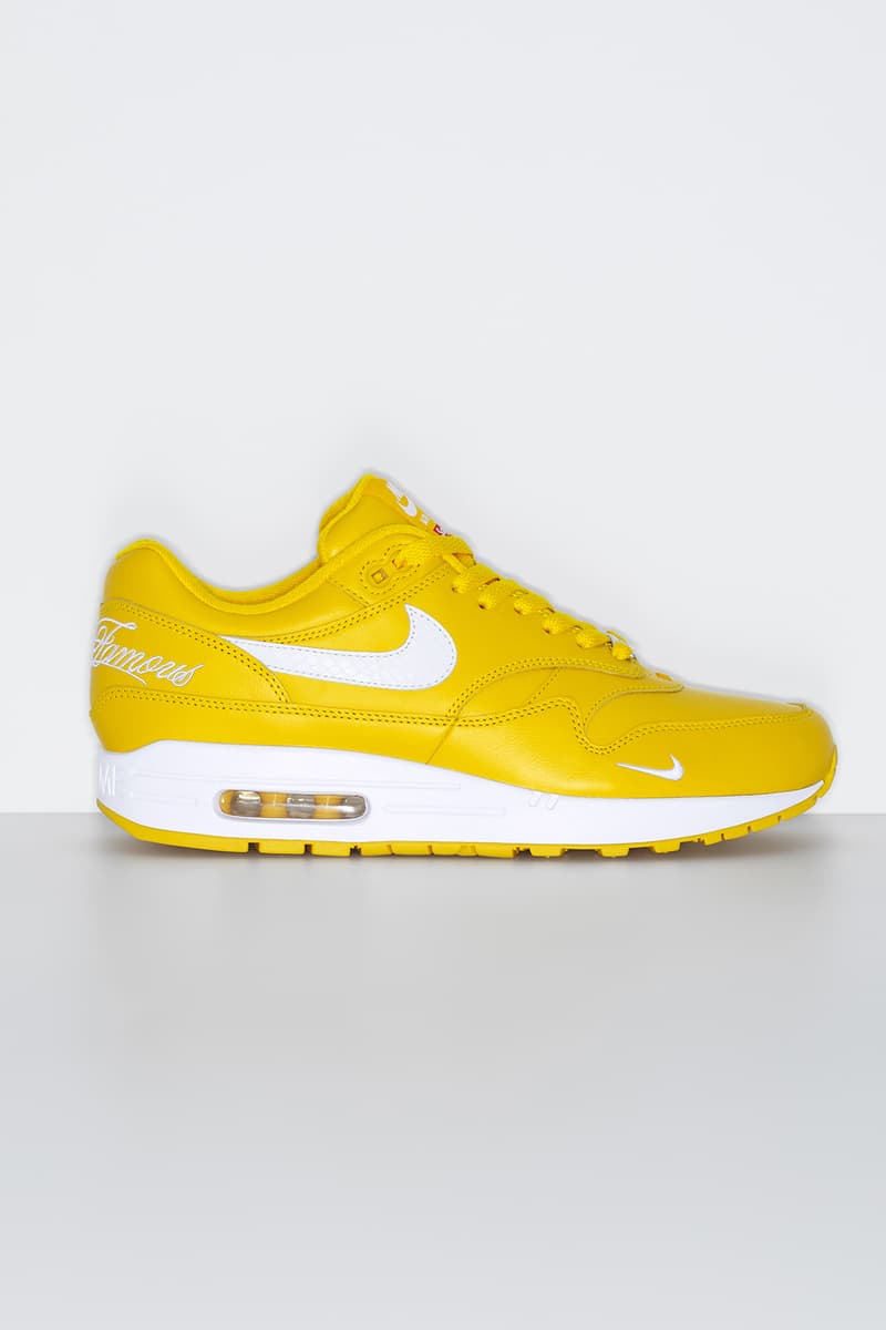 Supreme x Nike Air Max 1 2025 春季联名系列鞋款发布