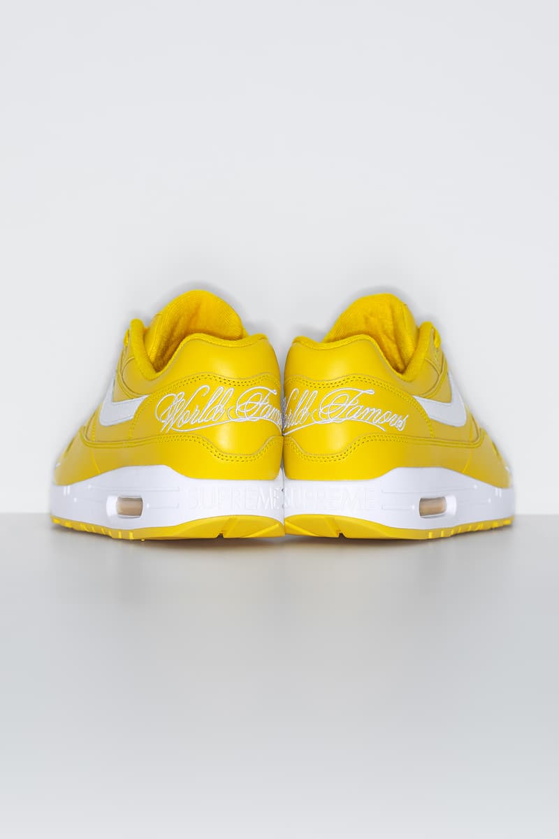 Supreme x Nike Air Max 1 2025 春季联名系列鞋款发布