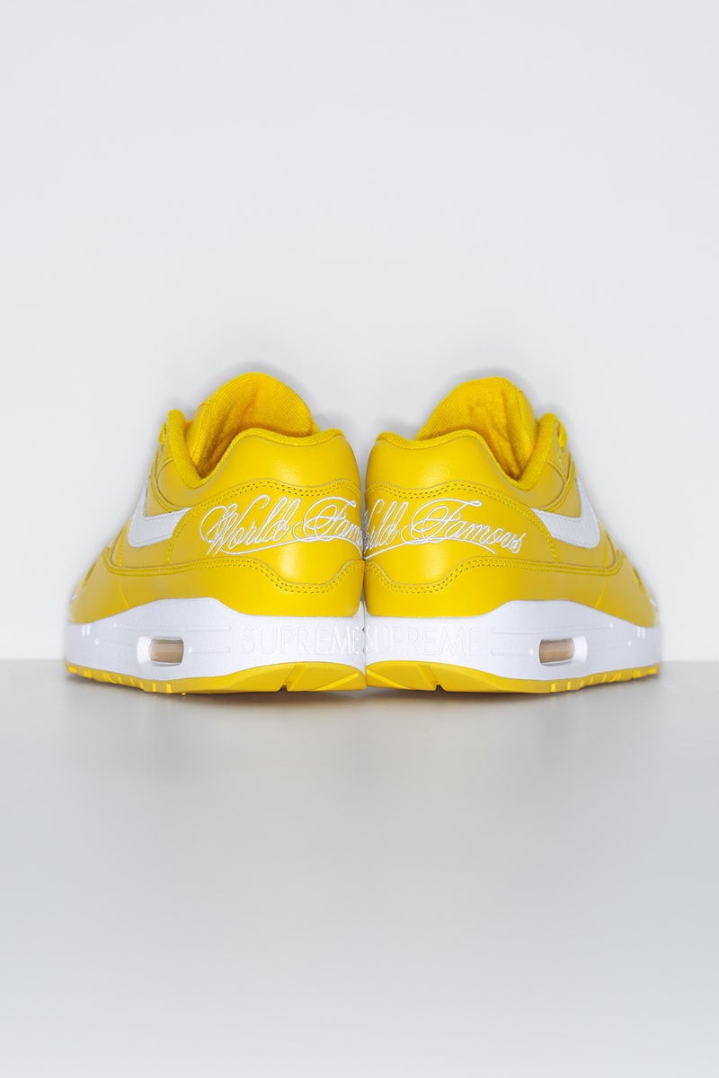 Supreme x Nike Air Max 1 2025 春季联名系列鞋款发布