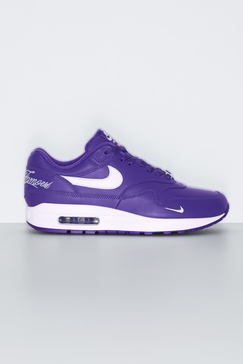 Supreme x Nike Air Max 1 2025 春季联名系列鞋款发布
