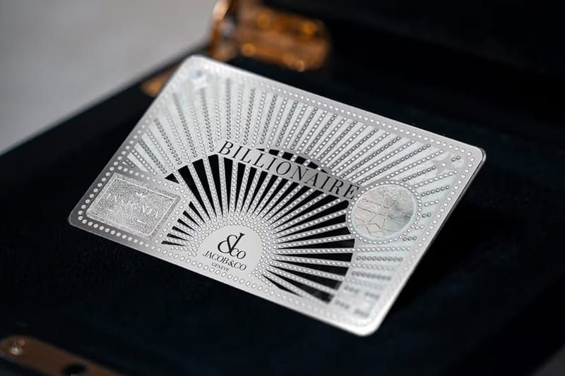 財富象徵，Jacob & Co. 限量 150 張「Billionaire」聯名珠寶信用卡登場