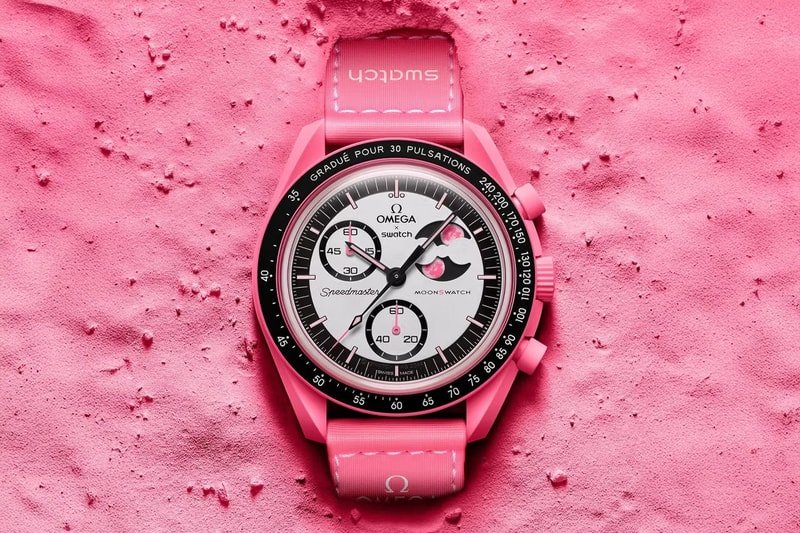 OMEGA 攜手 Swatch 推出全新「粉色」MoonSwatch