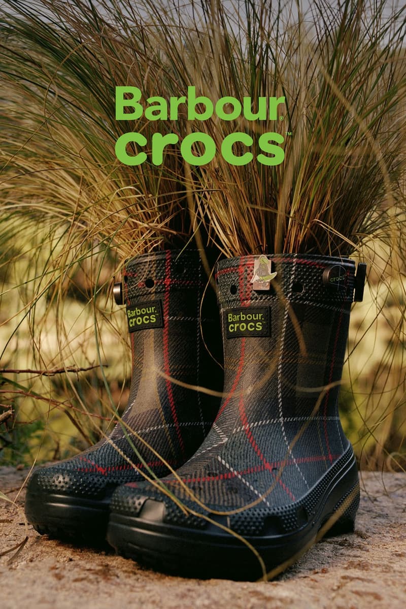 Crocs 首次携手 Barbour 推出联名系列