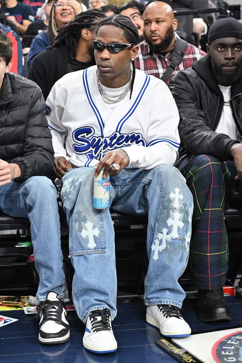 Travis Scott 公開着用 fragment design x Air Jordan 1 Low OG 最新三方聯名鞋款