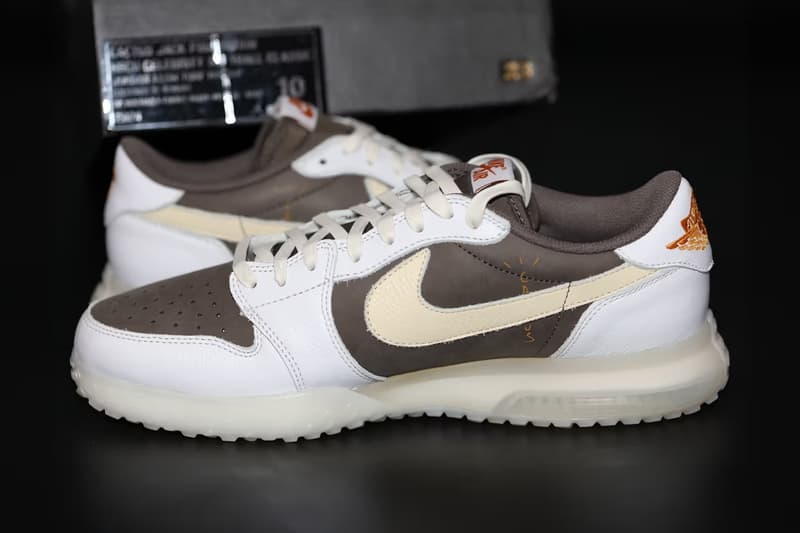 近覽 Travis Scott x Air Jordan 1「Reverse Mocha」樣品鞋款