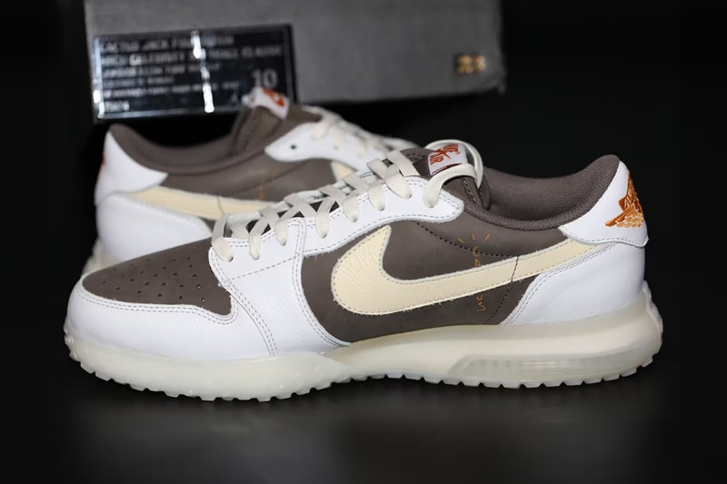 近覽 Travis Scott x Air Jordan 1「Reverse Mocha」樣品鞋款