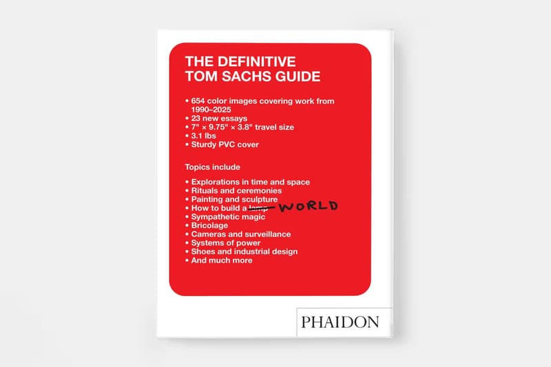 Tom Sachs 即將推出全新個人專書《Tom Sachs Guide》