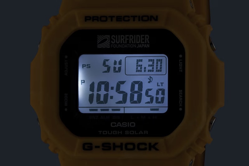 G-SHOCK 攜手日本衝浪者基金會推出联名手錶 G-5600SRF-9