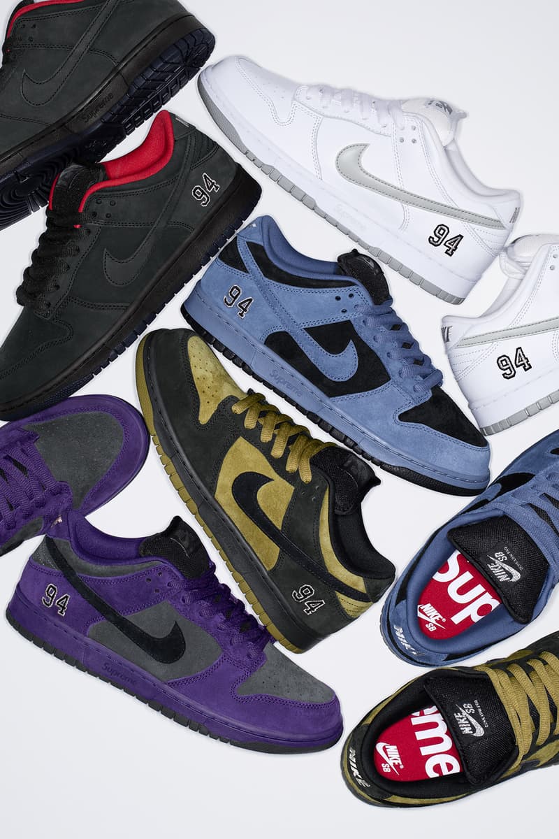 Supreme x Nike SB 最新联名 Dunk Low 系列正式登场