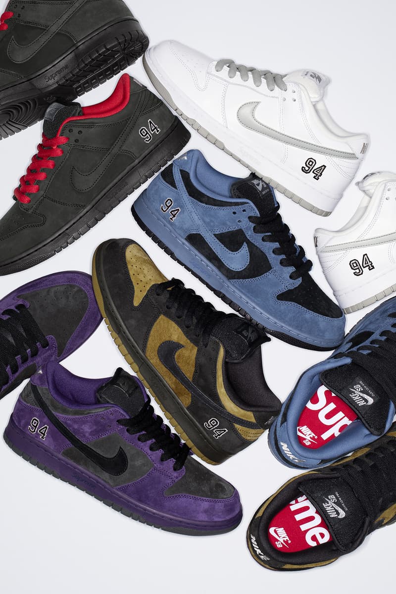 Supreme x Nike SB 最新联名 Dunk Low 系列正式登场