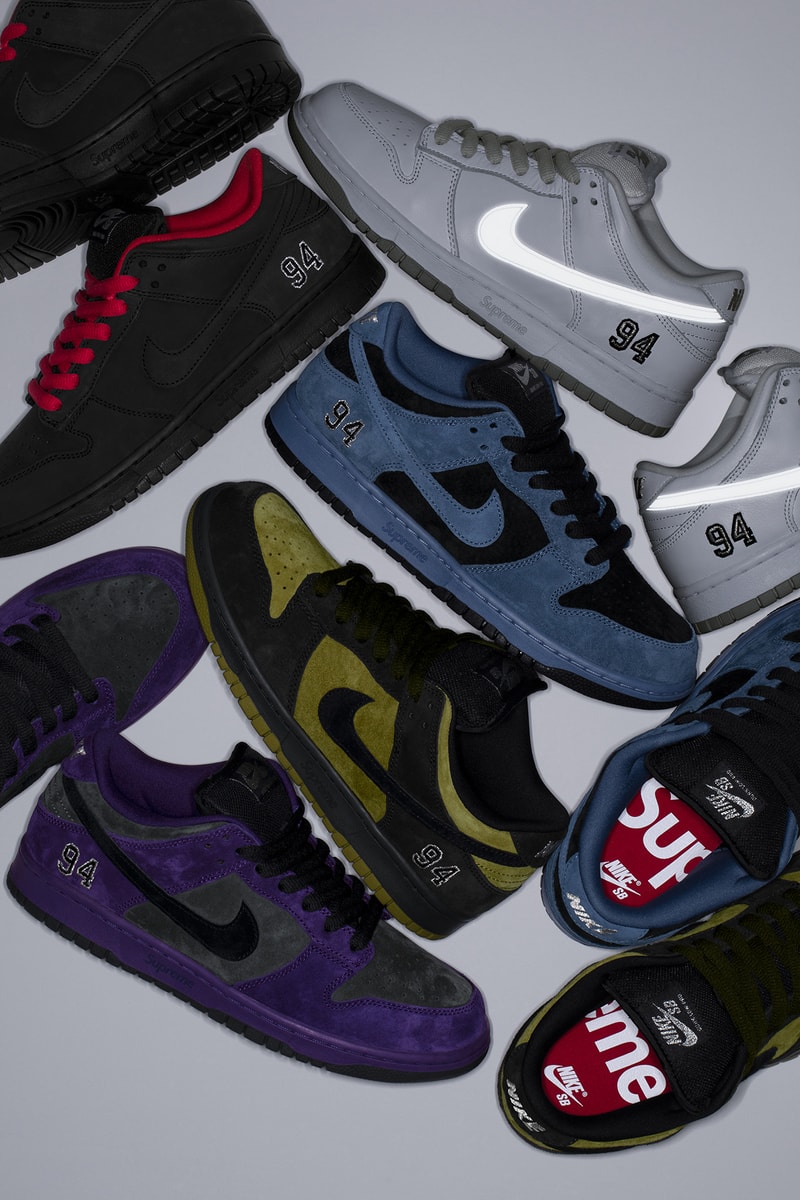 Supreme x Nike SB 最新联名 Dunk Low 系列正式登场