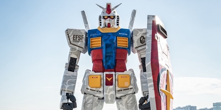 BAPE® 携手 Bandai Namco 发布巨型联名高达立像