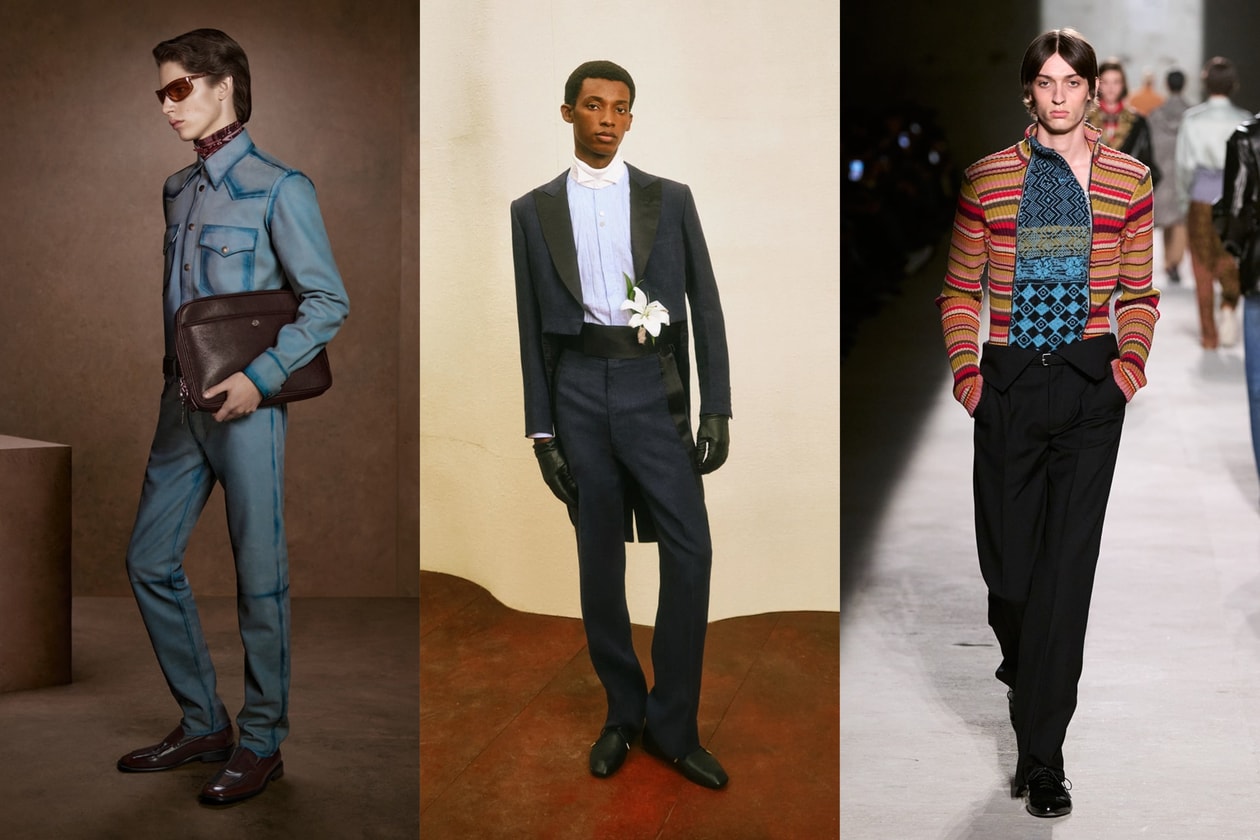 回顾 2026 秋冬男装周 7 大趋势特点：与家相关的叙事、Skinny Boy 复辟、色彩反叛及尖头鞋回归……