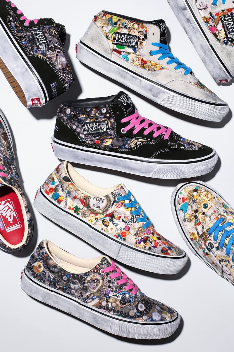 Supreme、Mike Kelley 艺术基金会与 Vans® 合作推出全新 Half Cab 和 Era 鞋款