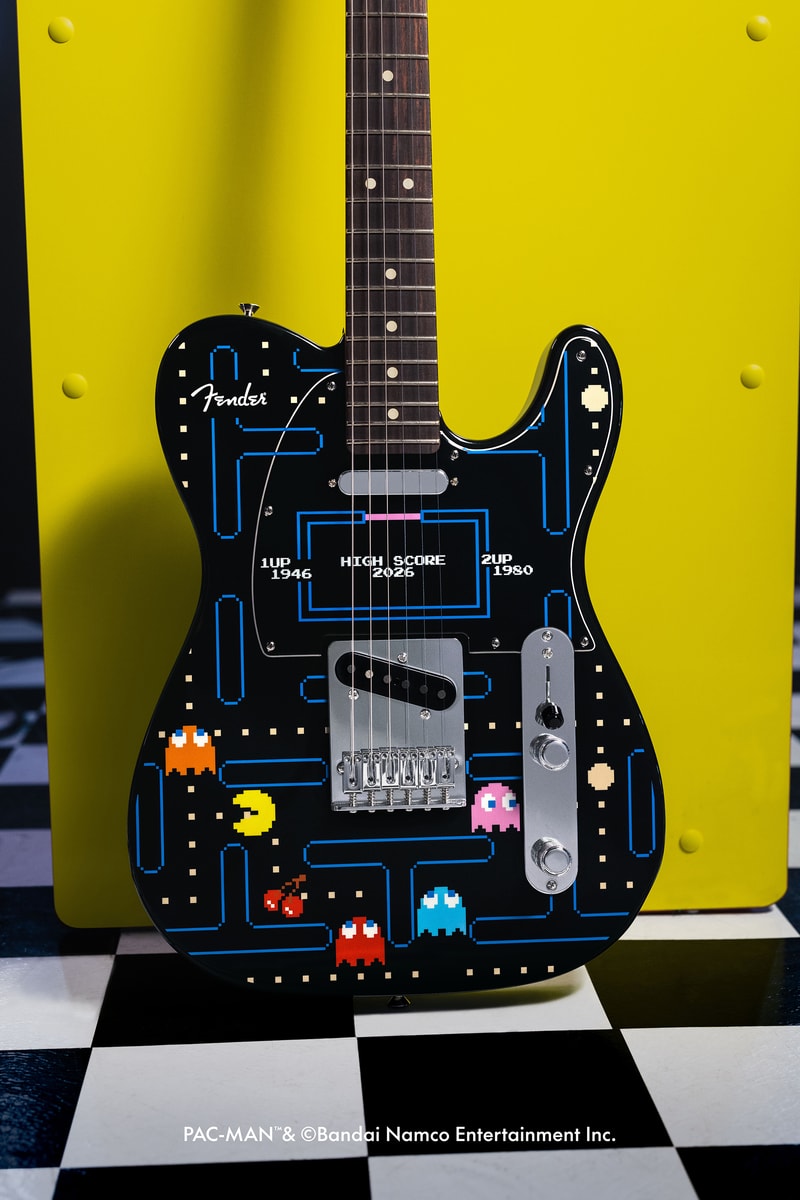 Fender x 万代南梦宫推出 PAC-MAM™ 联名款 Telecaster 电吉他