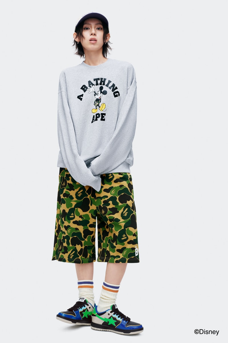 BAPE® 携手 MICKEY & FRIENDS 打造联名系列