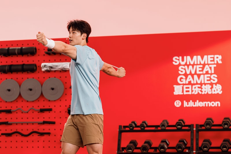 汪顺携队友亮相 lululemon「夏日乐挑战·热汗特别场」