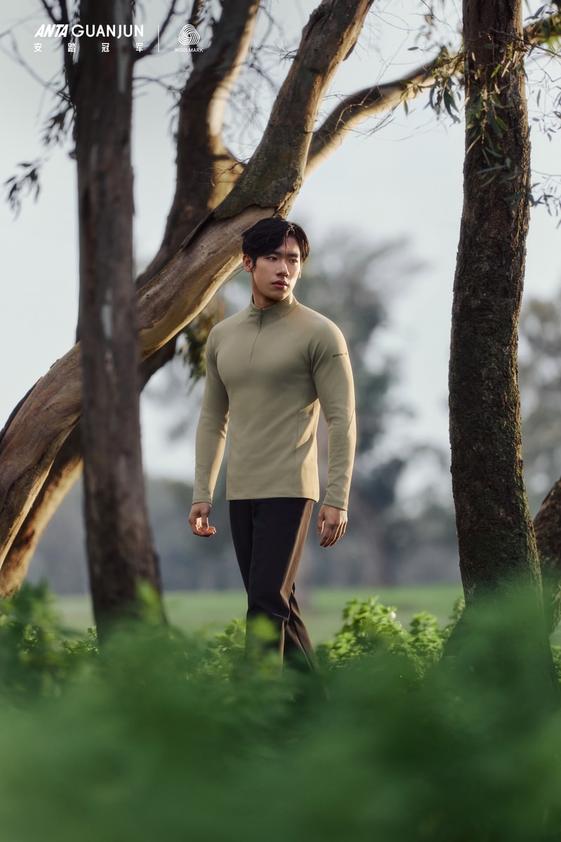 WOOLMARK 携手安踏冠军打造美丽诺羊毛系列