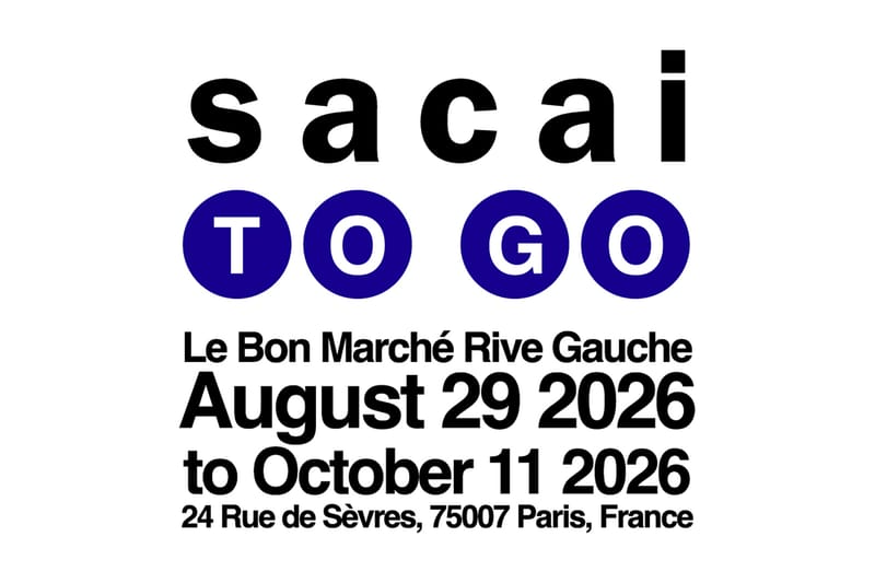 sacai 将于 Le Bon Marché Rive Gauche 三楼呈献限时活动「sacai TO GO」