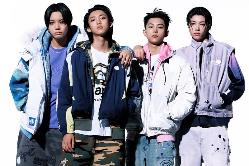 K-POP 人氣組合 LNGSHOT 演繹 AAPE 最新 2026 秋冬系列