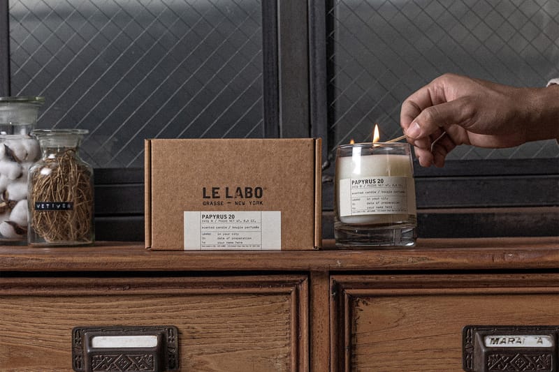 Le Labo 推出全新经典香氛蜡烛「纸莎草 20」
