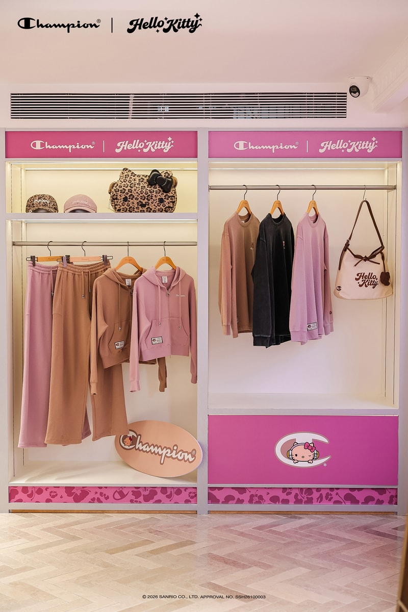 Champion 携手 Hello Kitty 推出全新联名系列，上海限定快闪同步登场