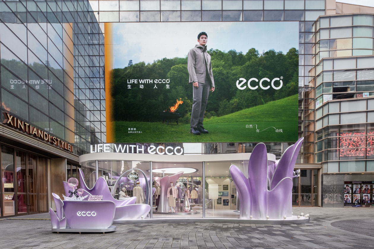 ECCO 发布 BIOM 秋冬成衣系列，黄景瑜亮相上海主题空间