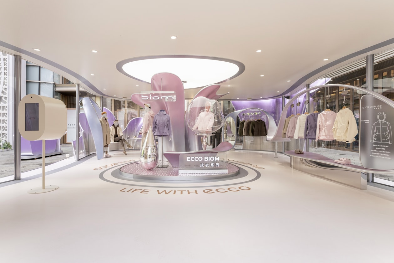 ECCO 发布 BIOM 秋冬成衣系列，黄景瑜亮相上海主题空间