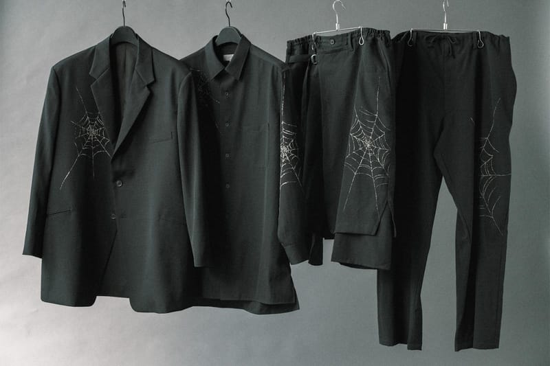 Yohji Yamamoto POUR HOMME 将其 FW18 蜘蛛网元素融入四件套限定胶囊系列