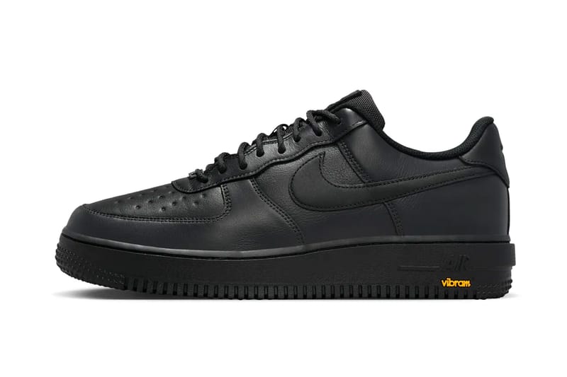 Erster offizieller Blick auf die Vibram x Nike Air Force 1 Low GORE-TEX 'Black'