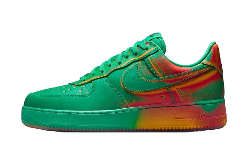 Nike verpasst dem Air Force 1 Low „Stadium Green/Laser Orange“ einen heißen Thermal-Look