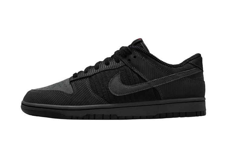 Nike verpasst dem Dunk Low ein winterliches „Black Corduroy“-Update