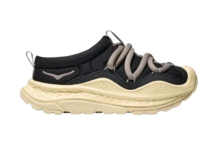 Der HOKA Ora Primo erscheint in „Black/Vintage Yellow“