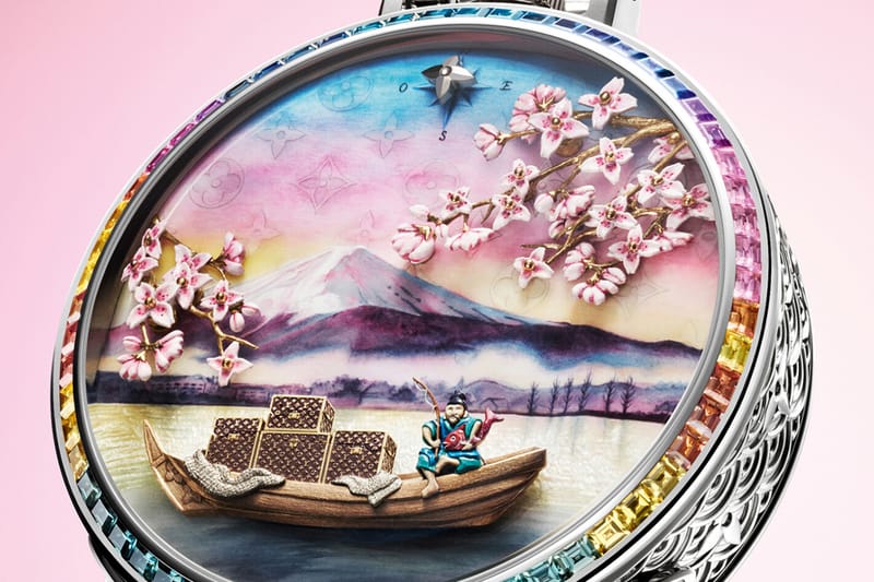 Louis Vuitton präsentiert die Taschenuhr Escale au Mont Fuji
