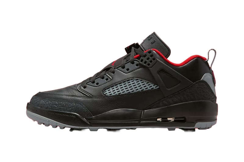Offizieller Look: Jordan Spizike Low Golf in „Black Stealth/Varsity Red“