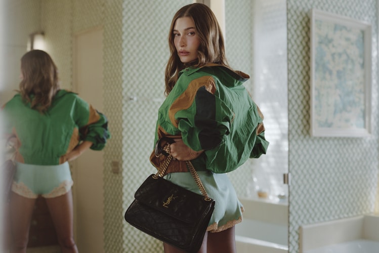 Hailey Bieber verführt in „Tangerine Temptation“ für Saint Laurent