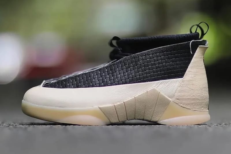 Der umstrittene Air Jordan 15 feiert sein Comeback im frischen „Black Muslin“-Colorway