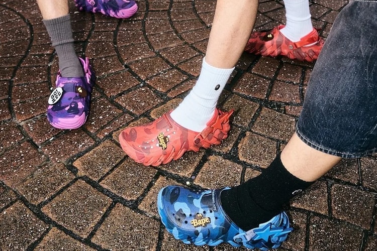BAPE x Crocs kehren zurück: Robustes Echo RO Clog Pack mit Color Camo-Style