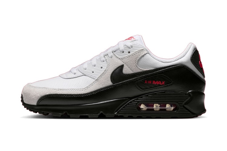 Nike bringt den Air Max 90 Racing in „White/University Red“ an den Start